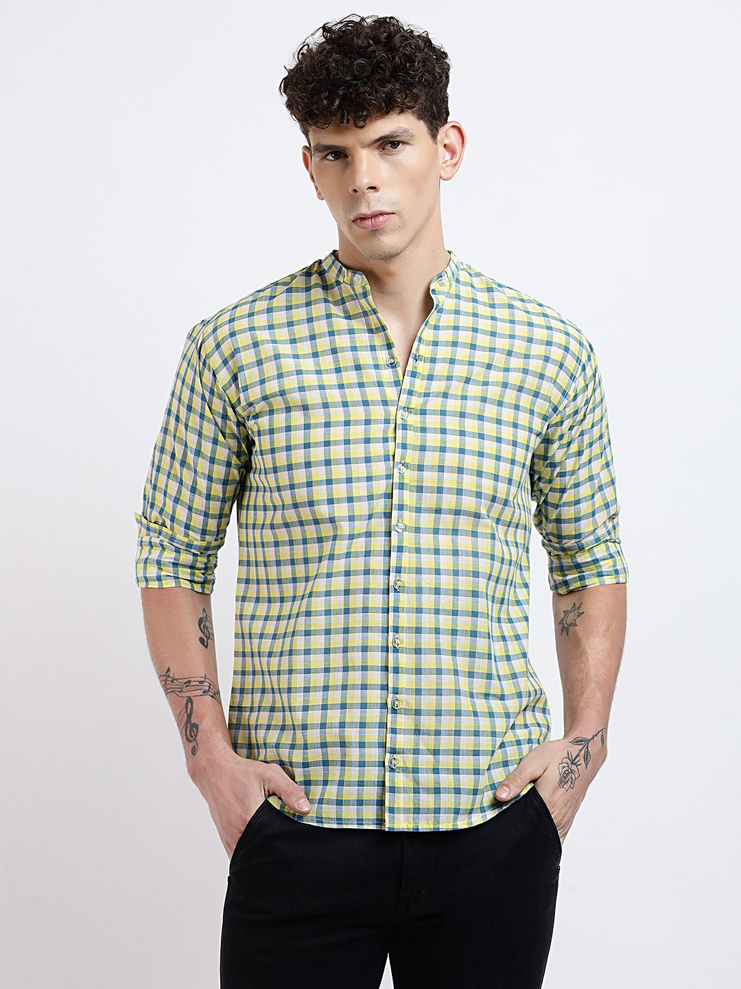 Backwater Strolls Regular Fit Shirt - Madras Checks