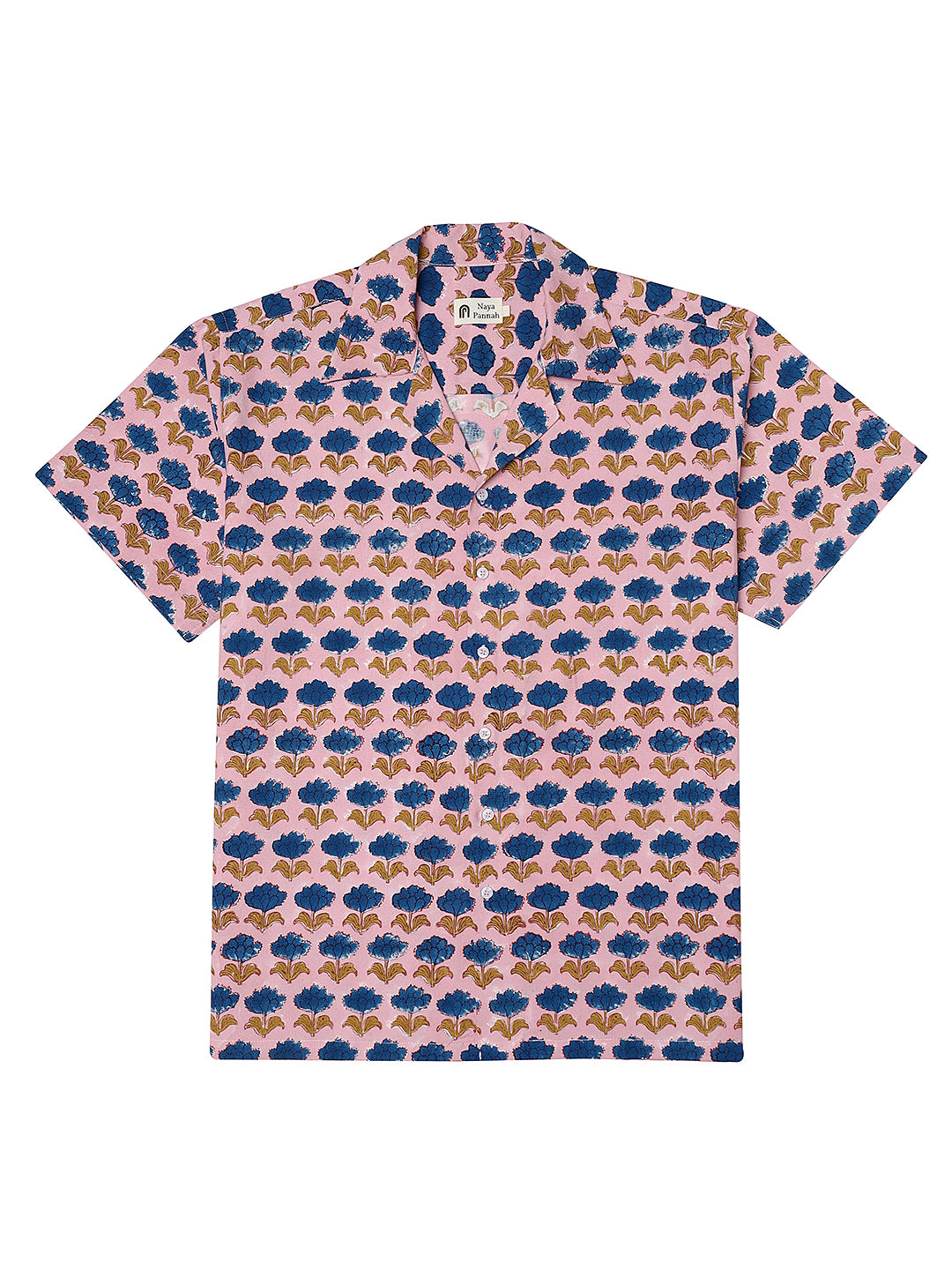 Champa Bazaar Camp Shirt - Sanganeri Block Print