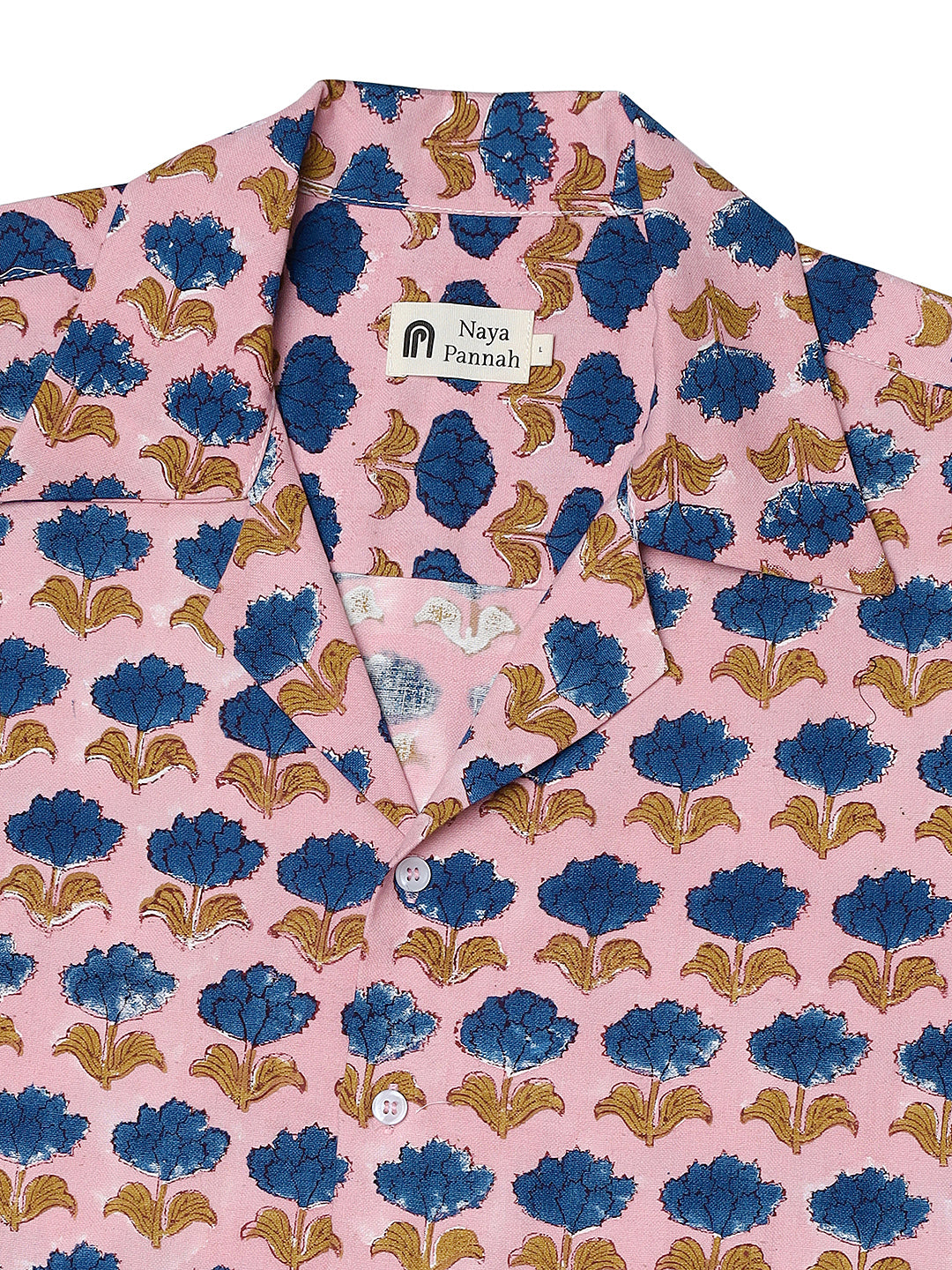 Champa Bazaar Camp Shirt - Sanganeri Block Print