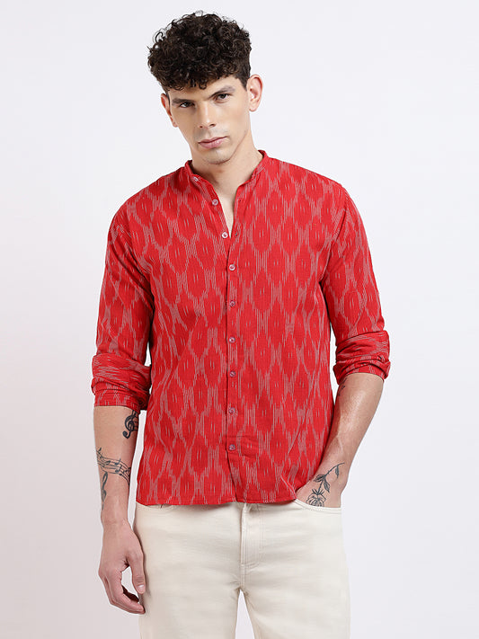 Rooftop Kites Relaxed Fit Shirt - Pochampally Ikat