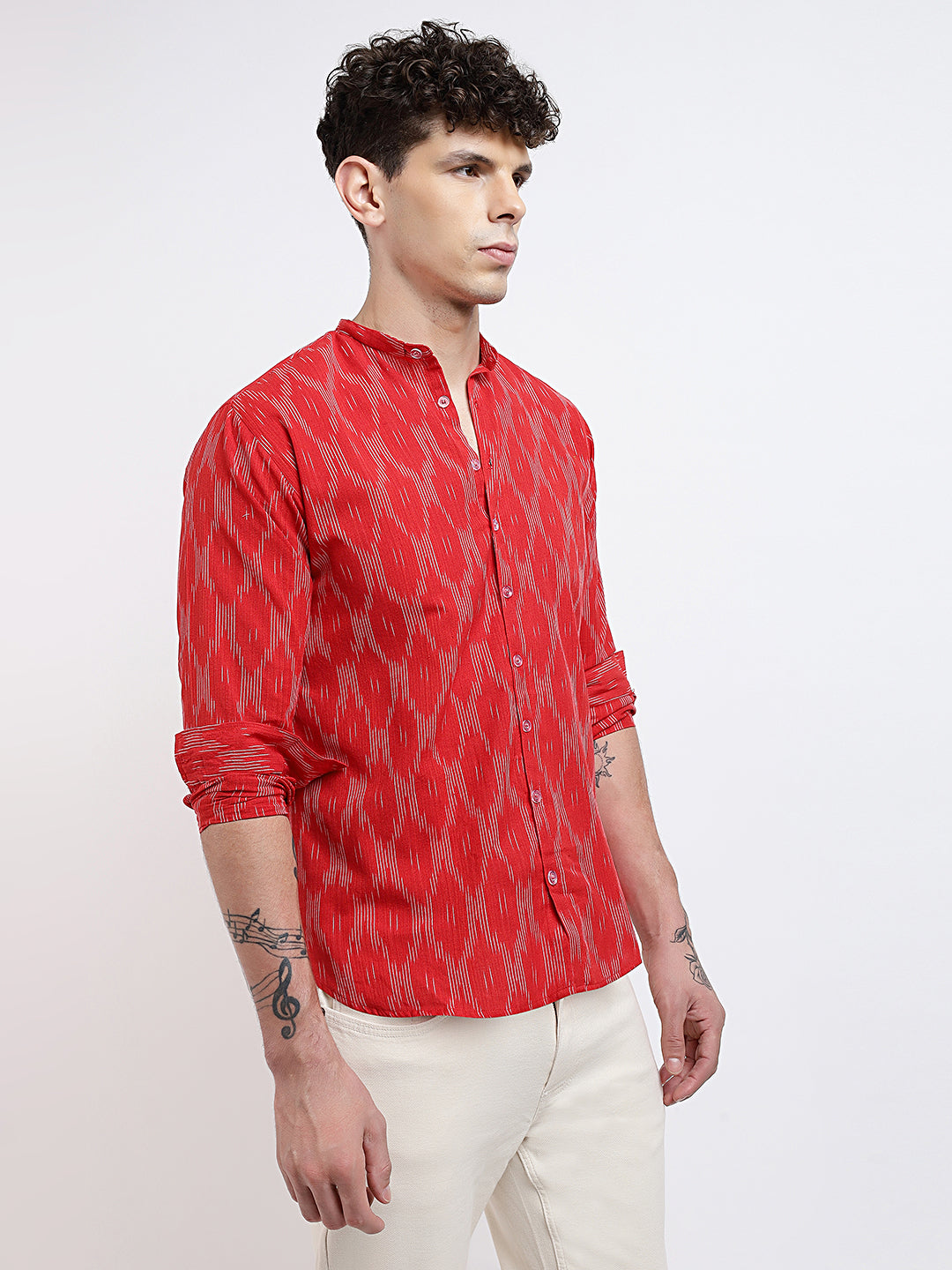 Rooftop Kites Relaxed Fit Shirt - Pochampally Ikat