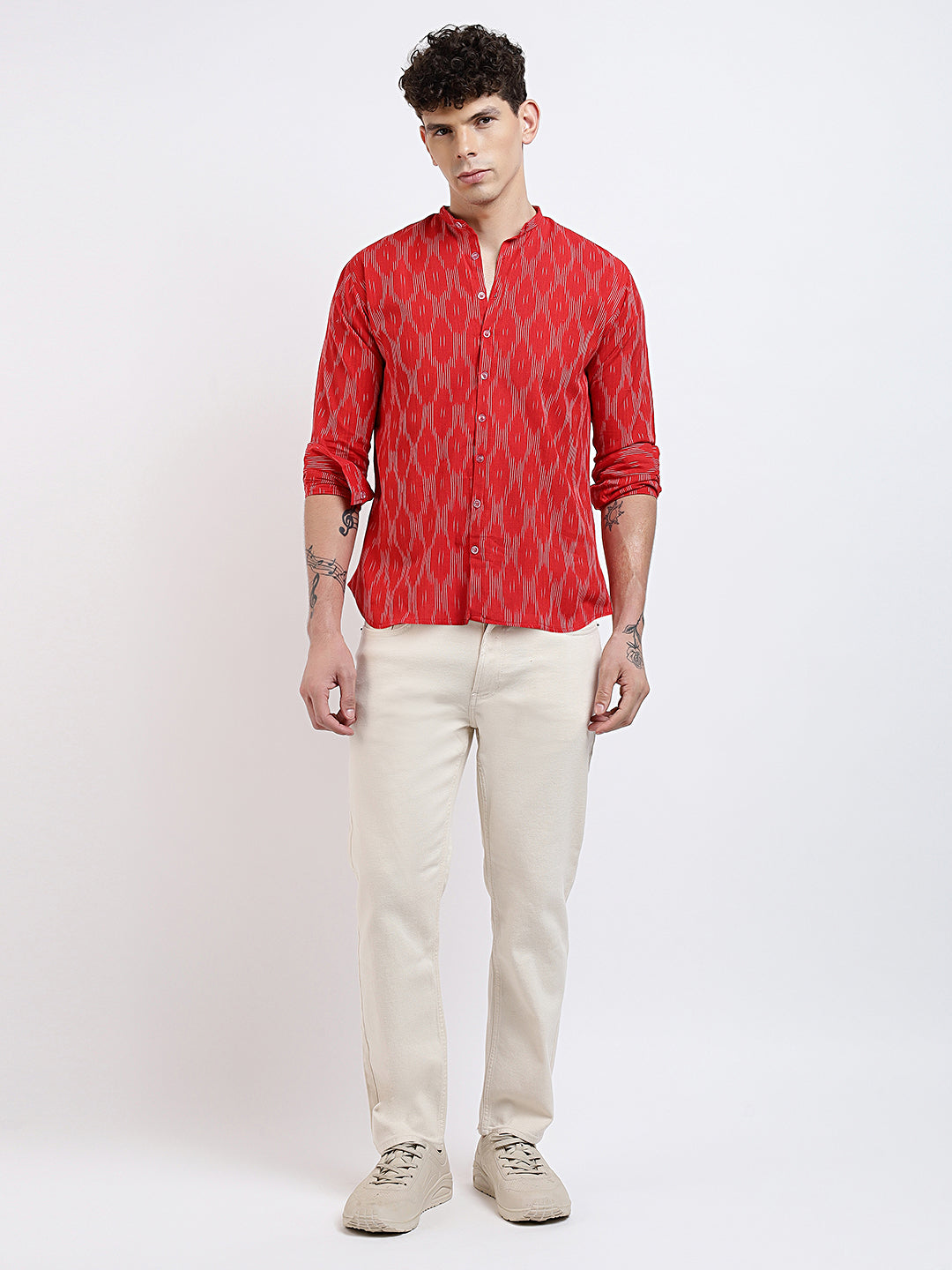Rooftop Kites Relaxed Fit Shirt - Pochampally Ikat