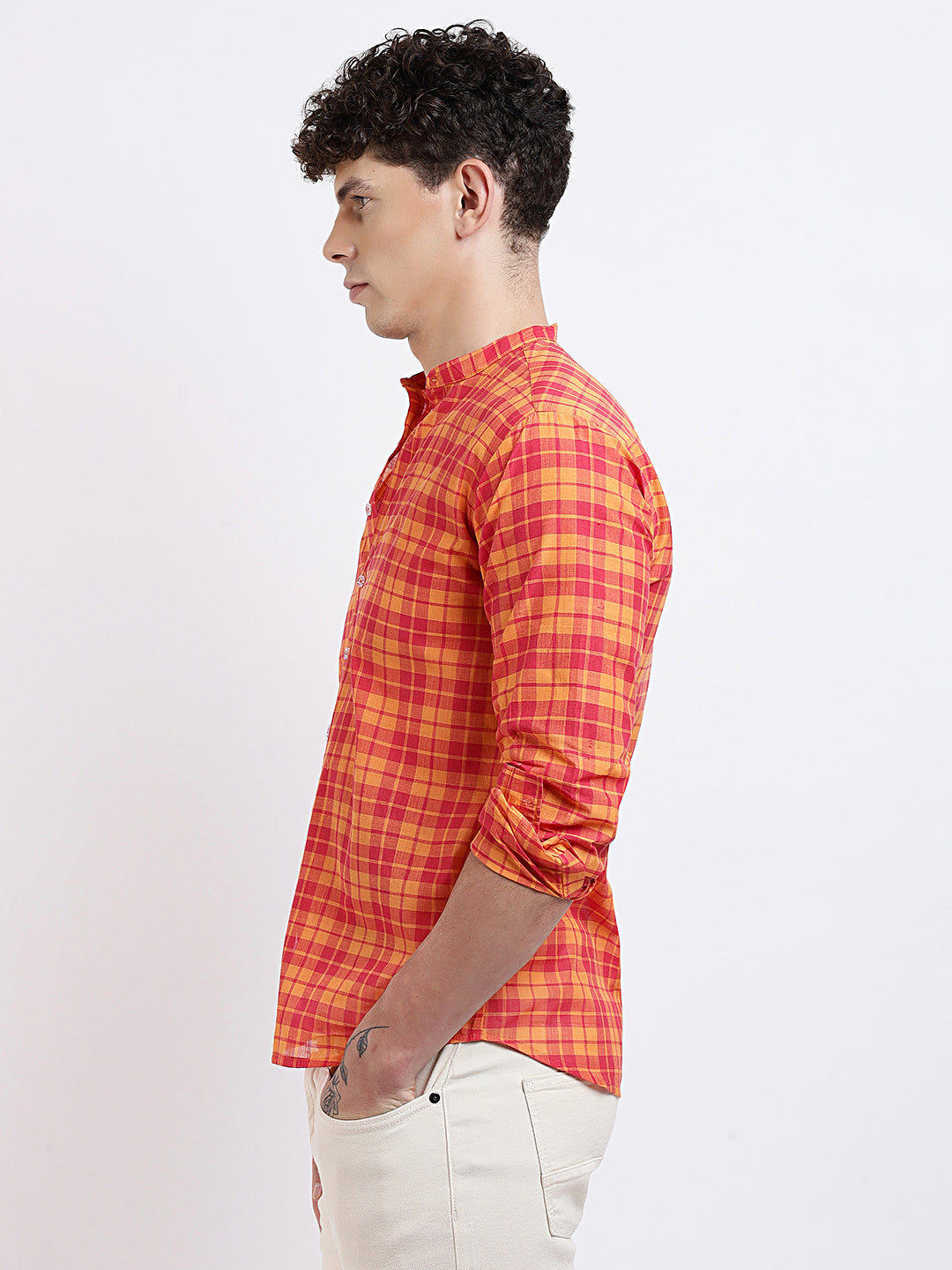 Summer Mangoes Regular Fit Shirt - Madras Checks