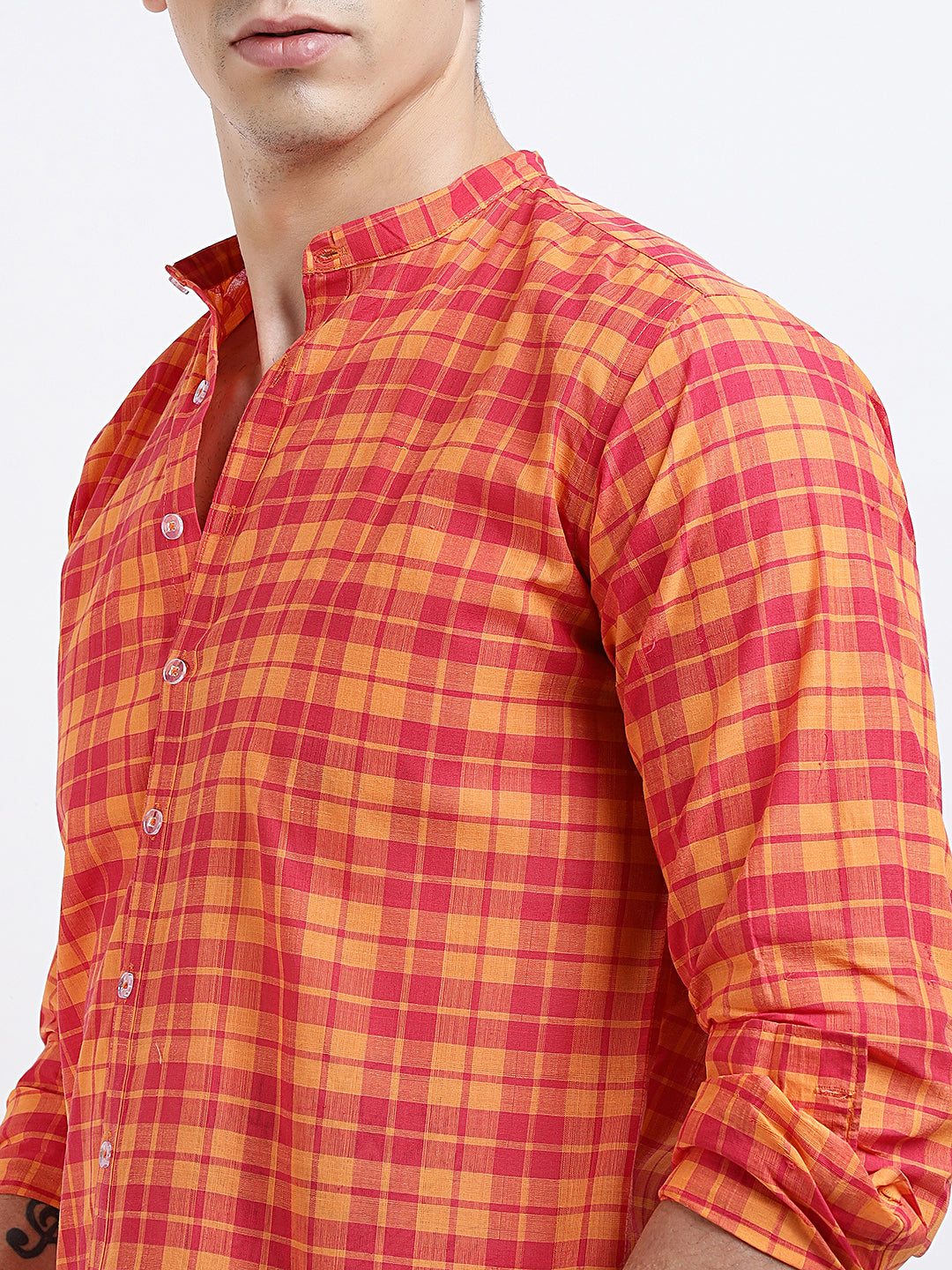 Summer Mangoes Regular Fit Shirt - Madras Checks