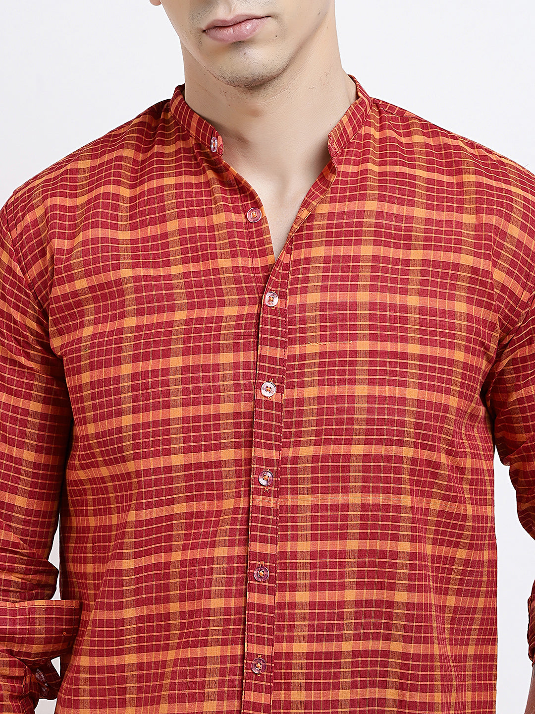Sunset Adda Regular Fit Shirt - Madras Checks