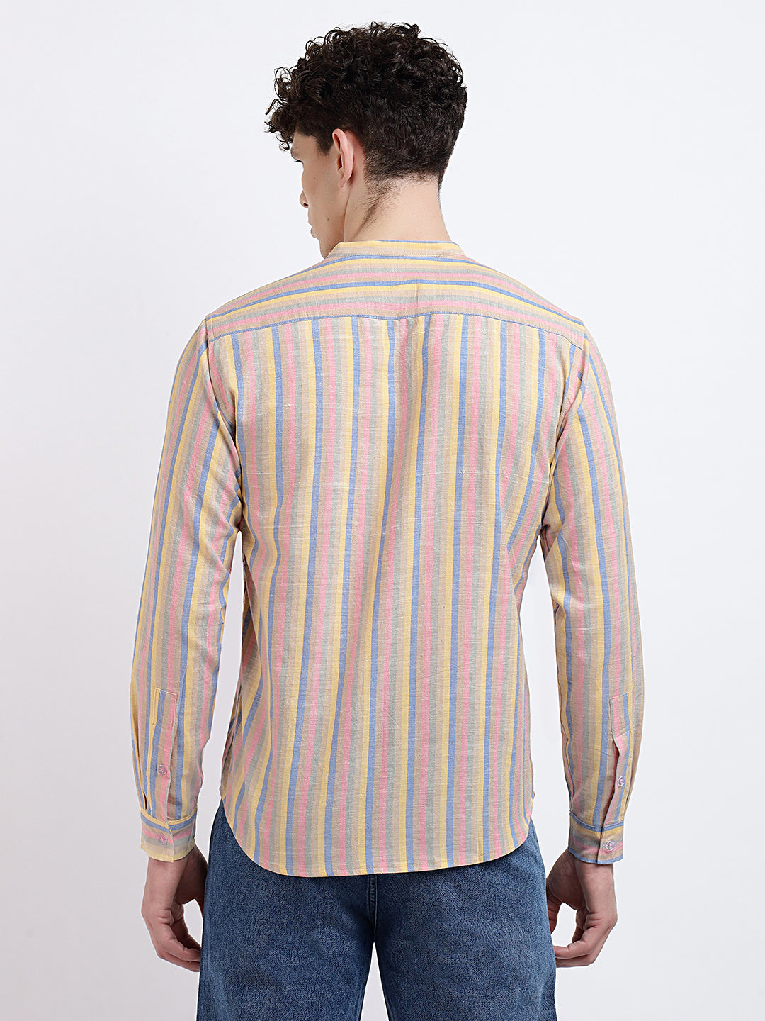 Sundowner Stripe Regular Fit Shirt - Murshidabad Handwoven Cotton