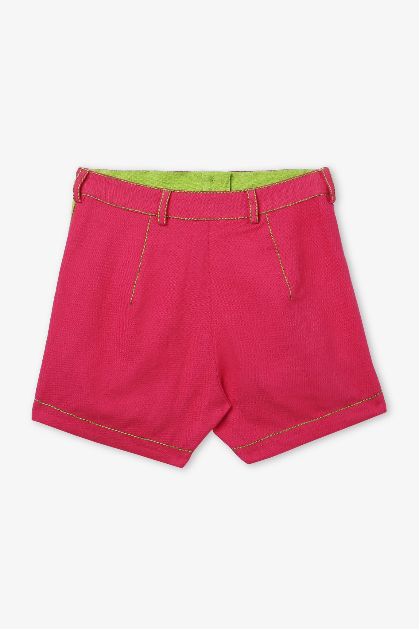 High-Waist Button Shorts