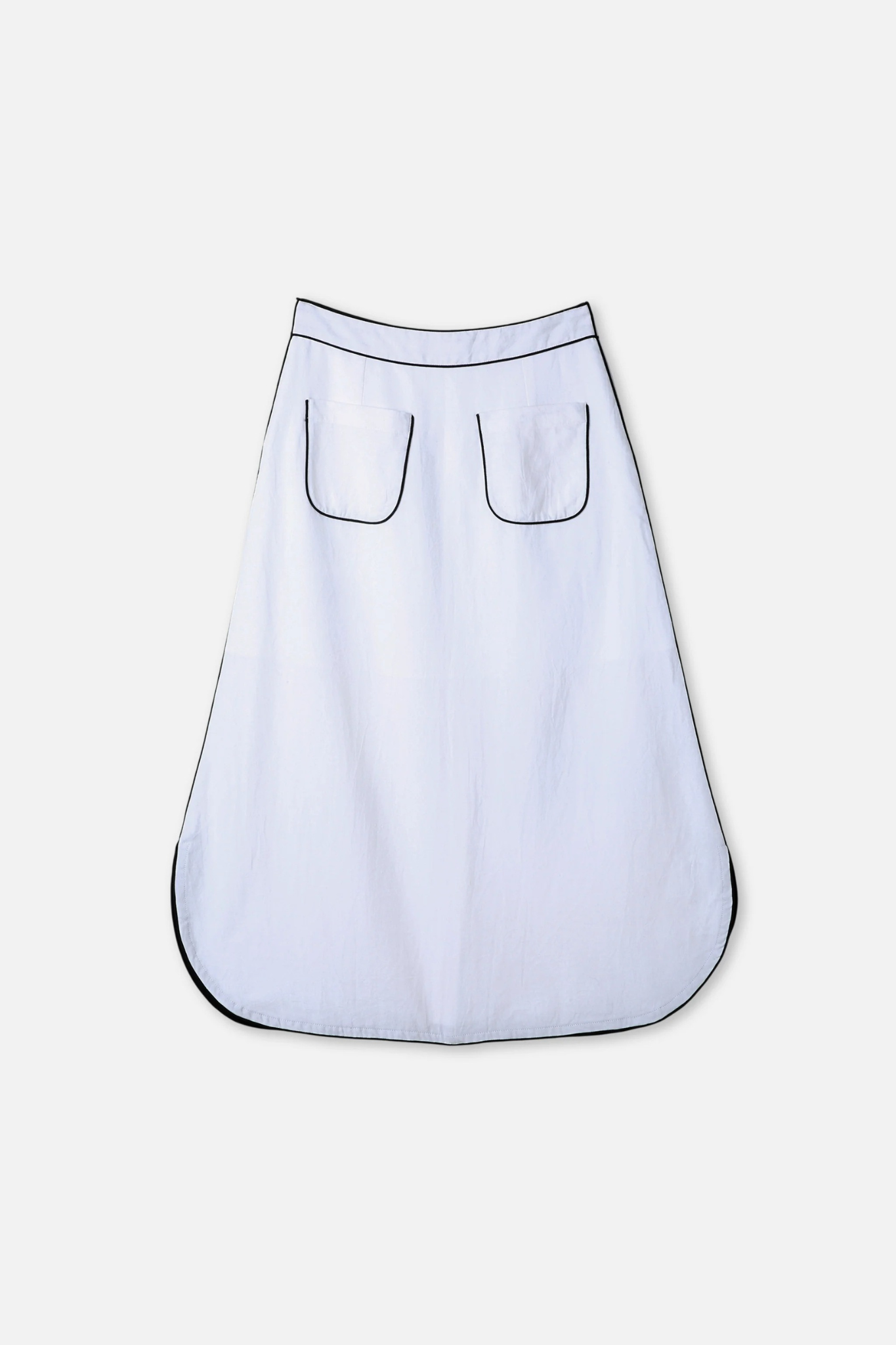 Outline Detail Straight Midi Skirt