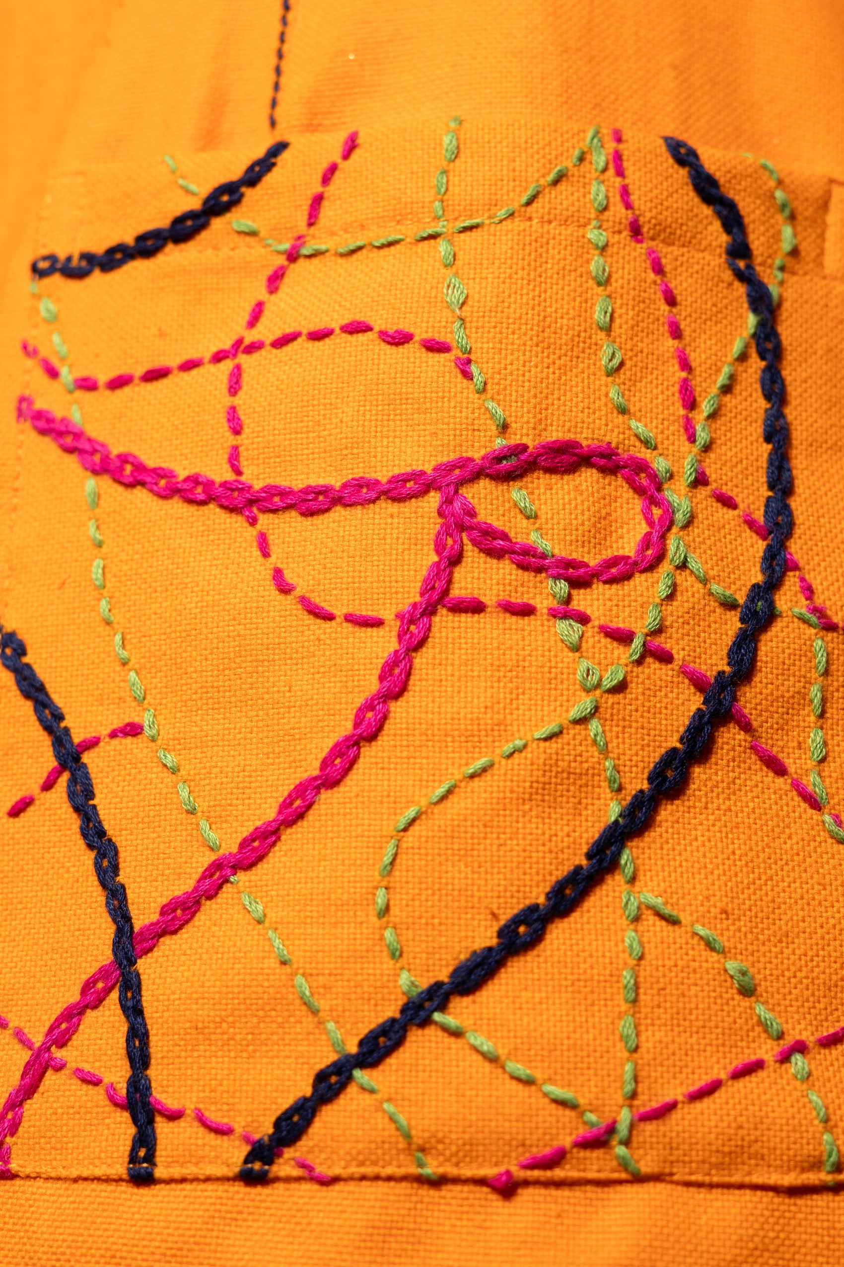 Kantha Pocket Mini Skirt
