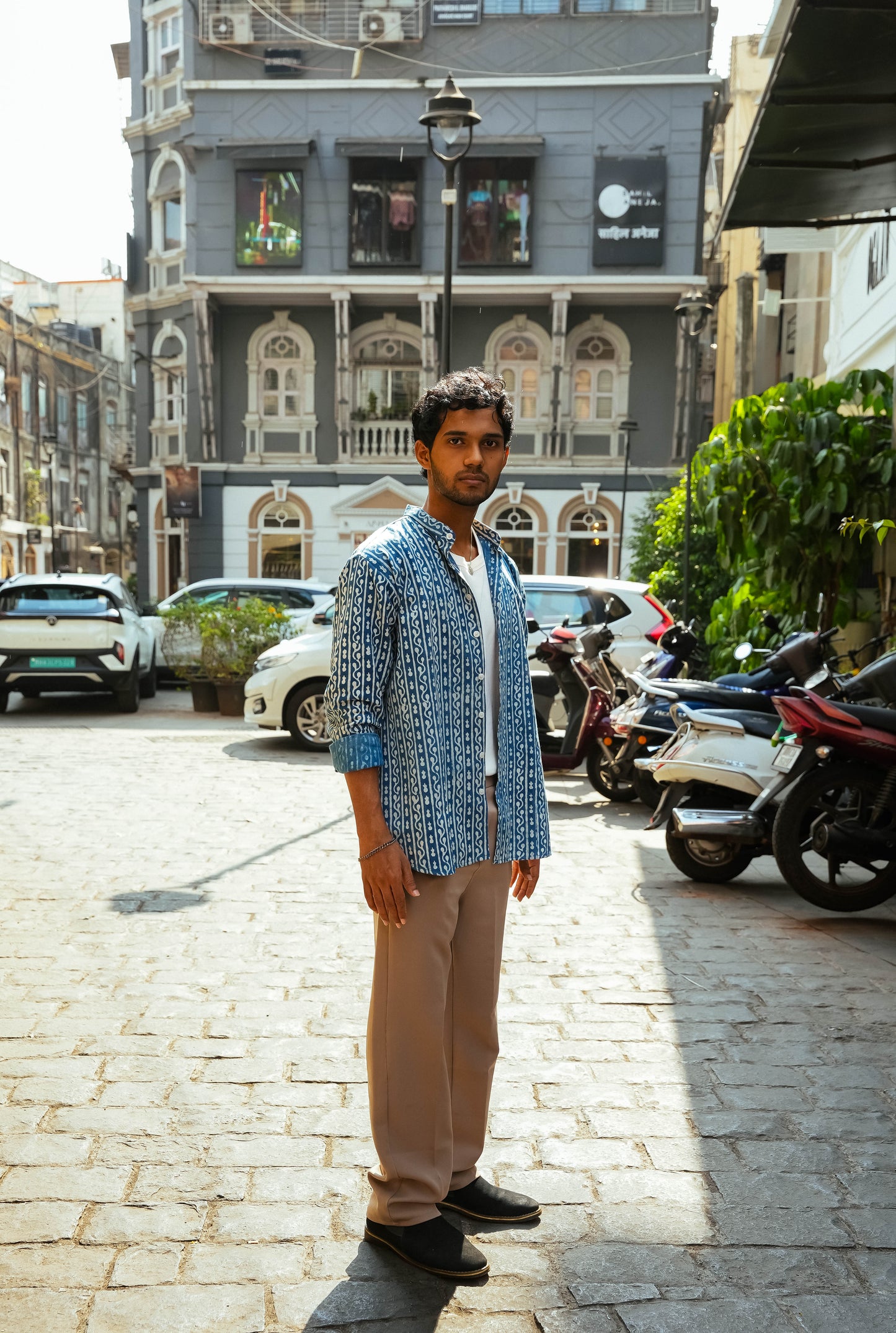 Sunday Bazaar Regular Fit Shirt - Rajasthani Dabu Block Print