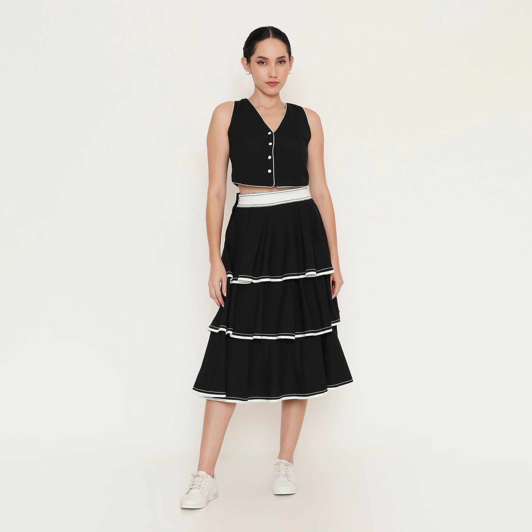 Tiered Stitch Skirt