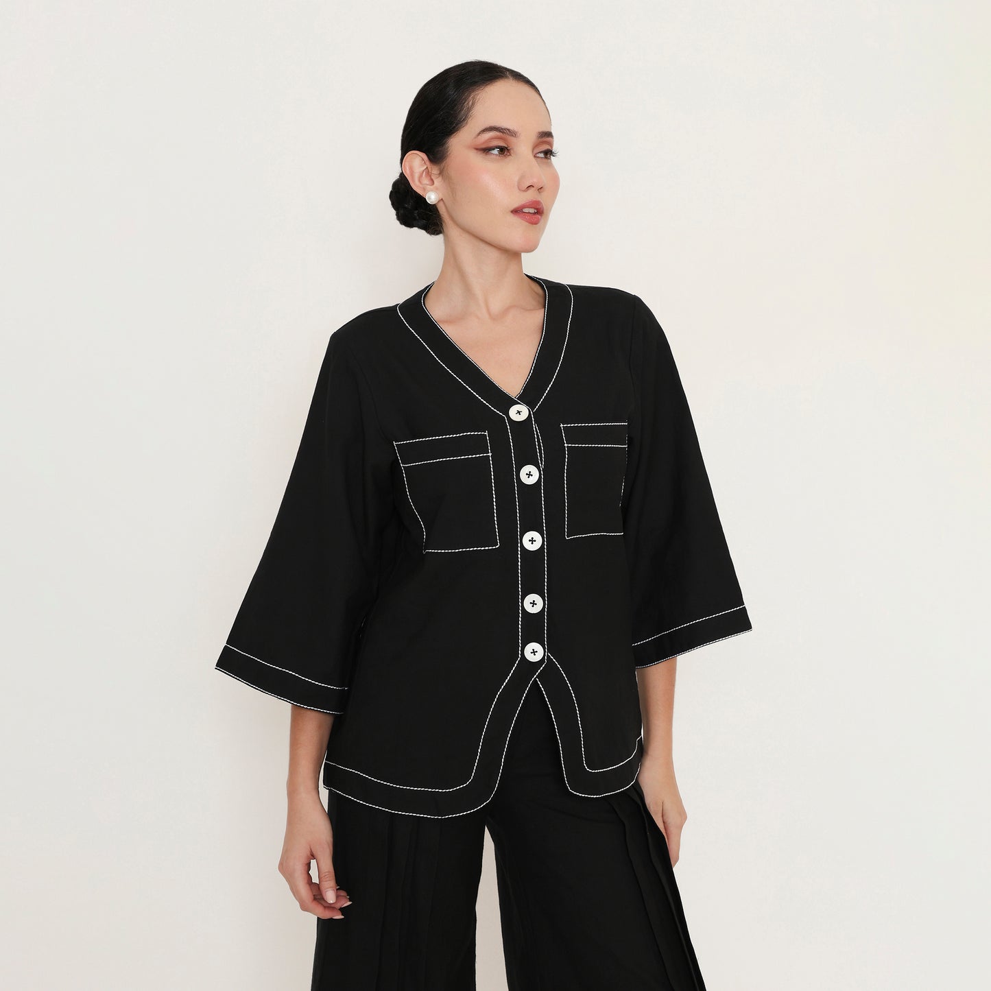 V-Neck Stitch Shirt