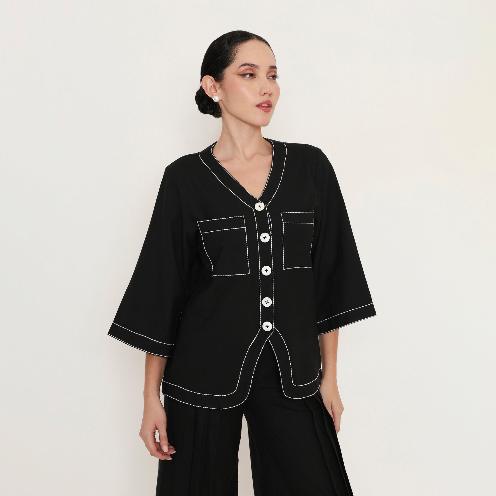 V-Neck Stitch Shirt