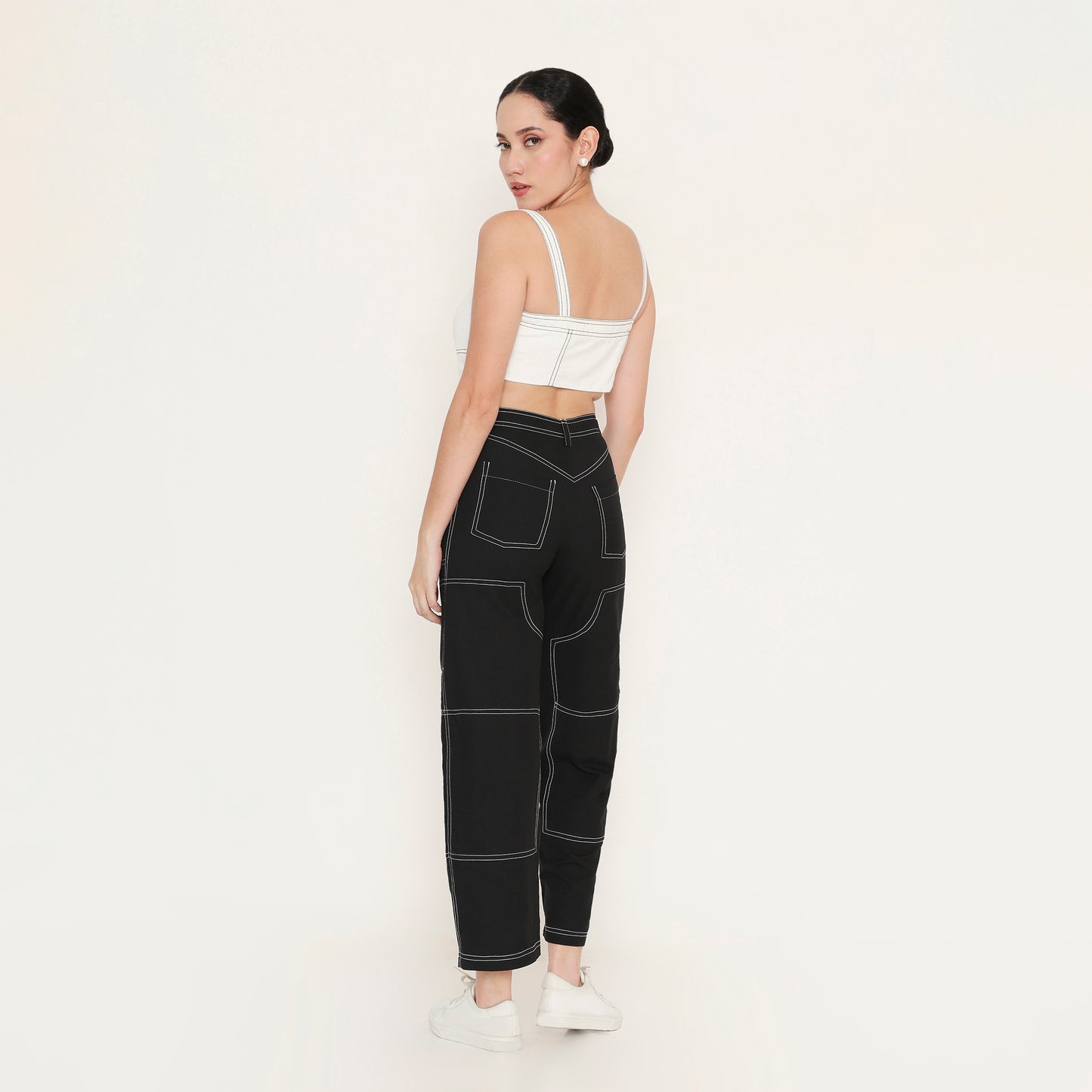 Panelled Poplin Bralette