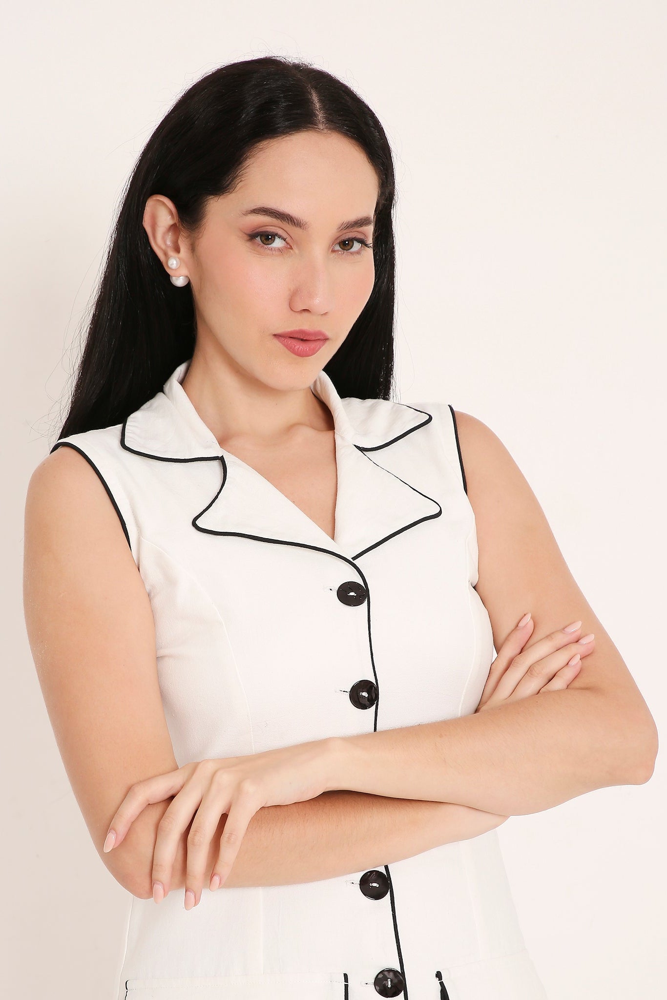 Utility Trim Midi Dress