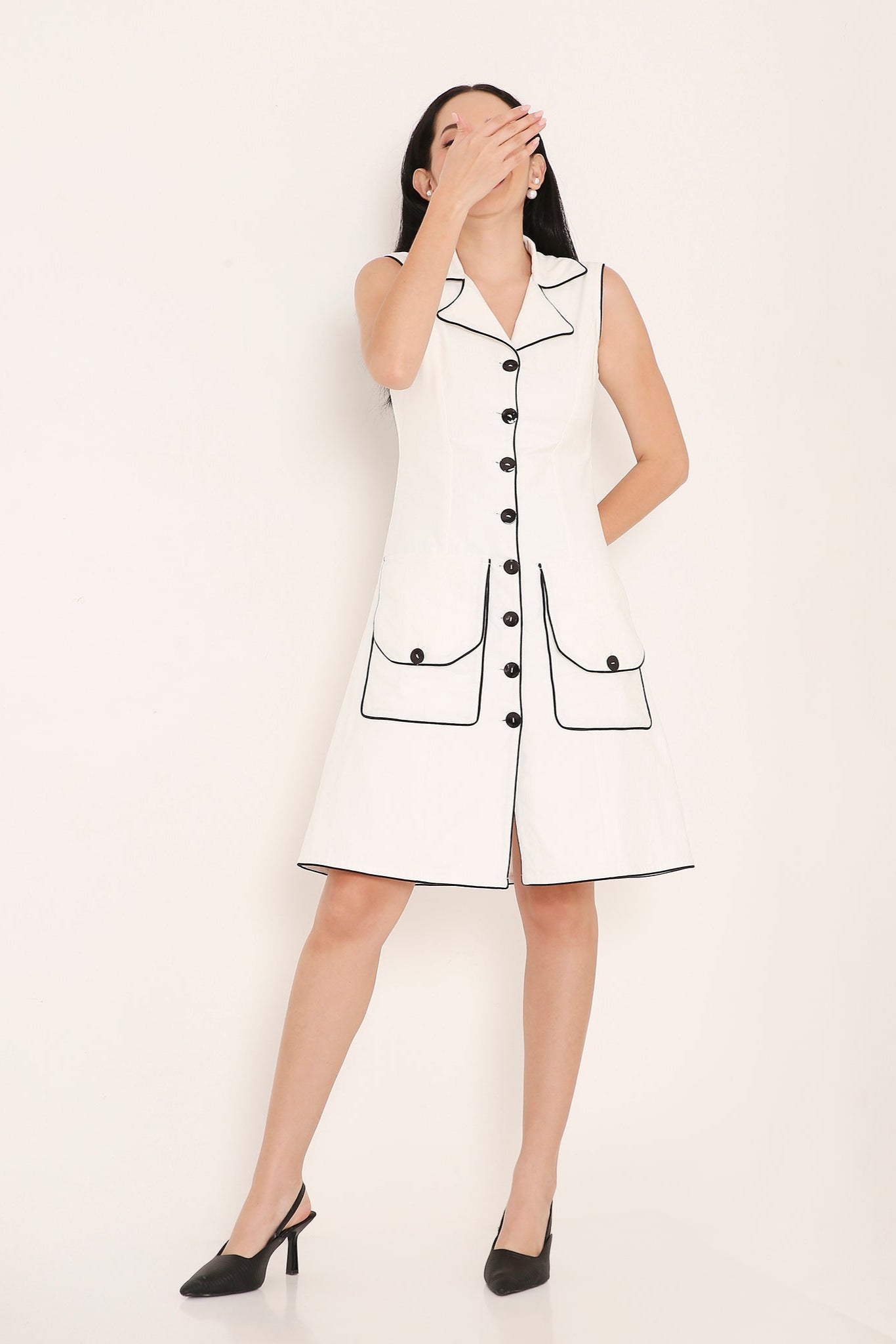 Utility Trim Midi Dress