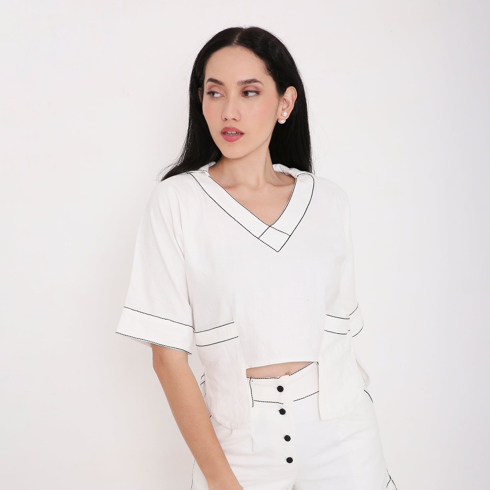 Piped Patch Pocket Top