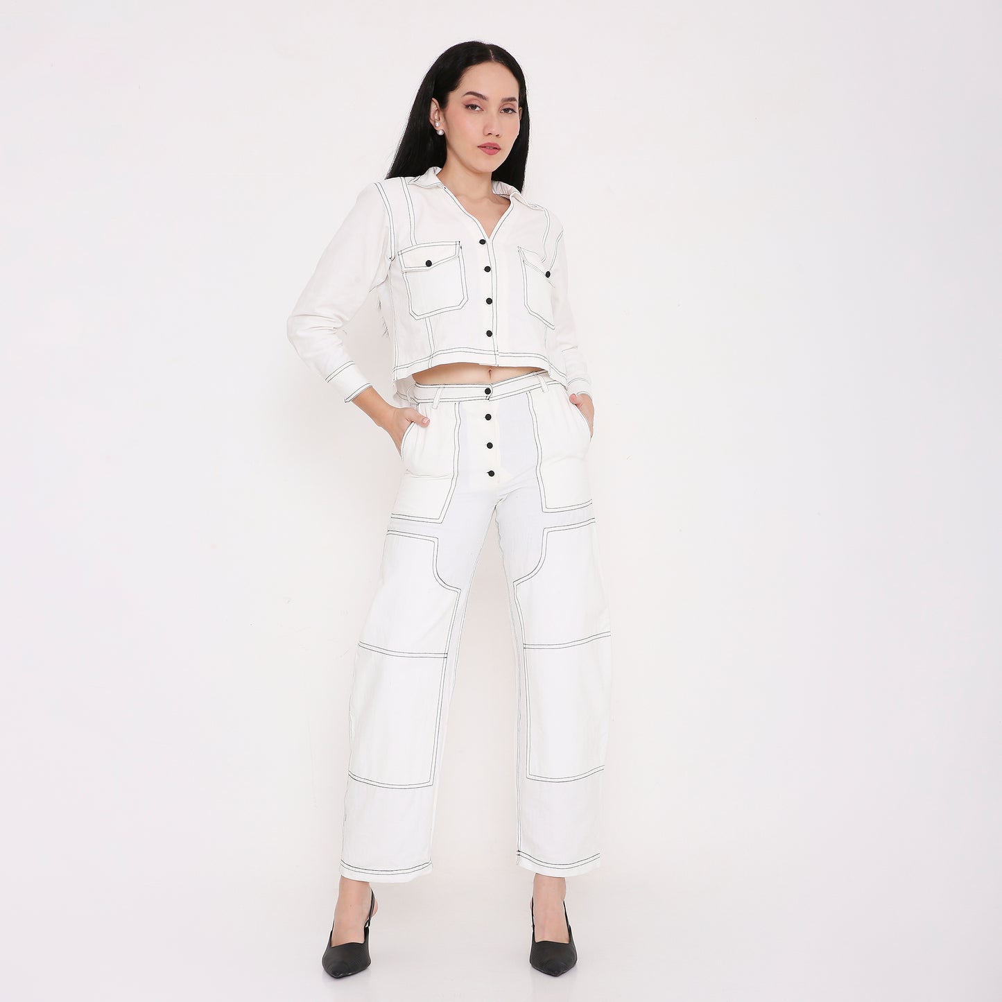 Paneled Workwear Pants