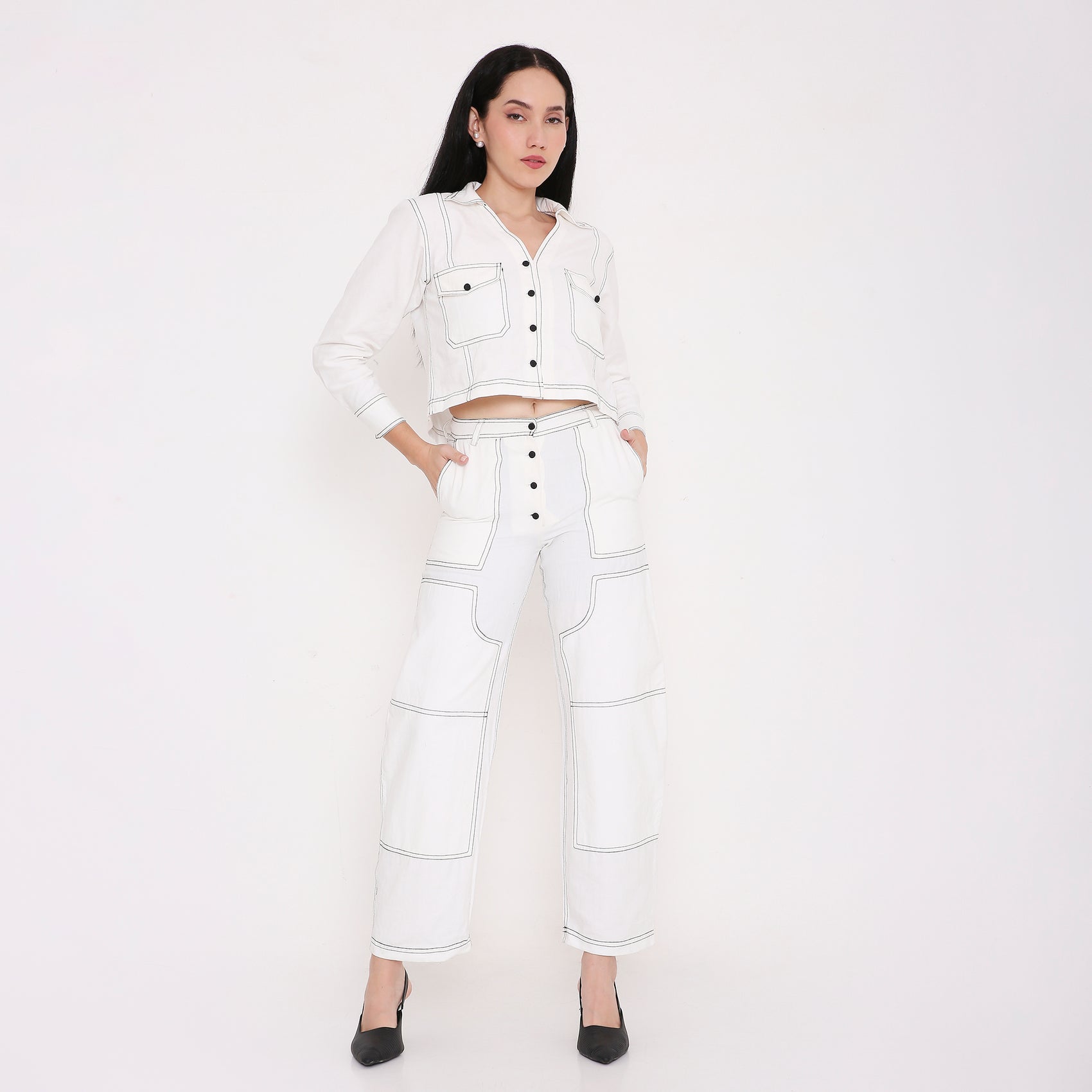 Paneled Workwear Pants