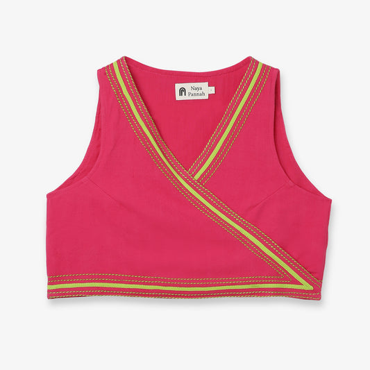 Cropped Wrap Top