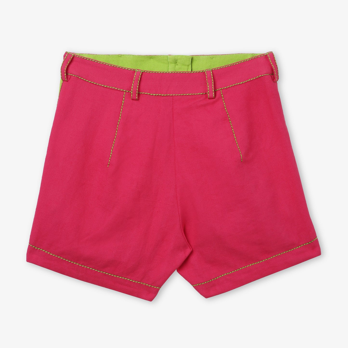 High-Waist Button Shorts