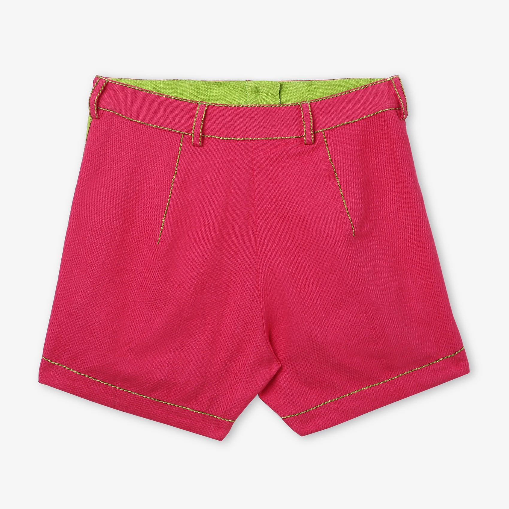 High-Waist Button Shorts