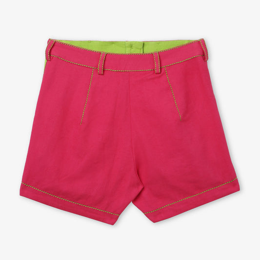 High-Waist Button Shorts