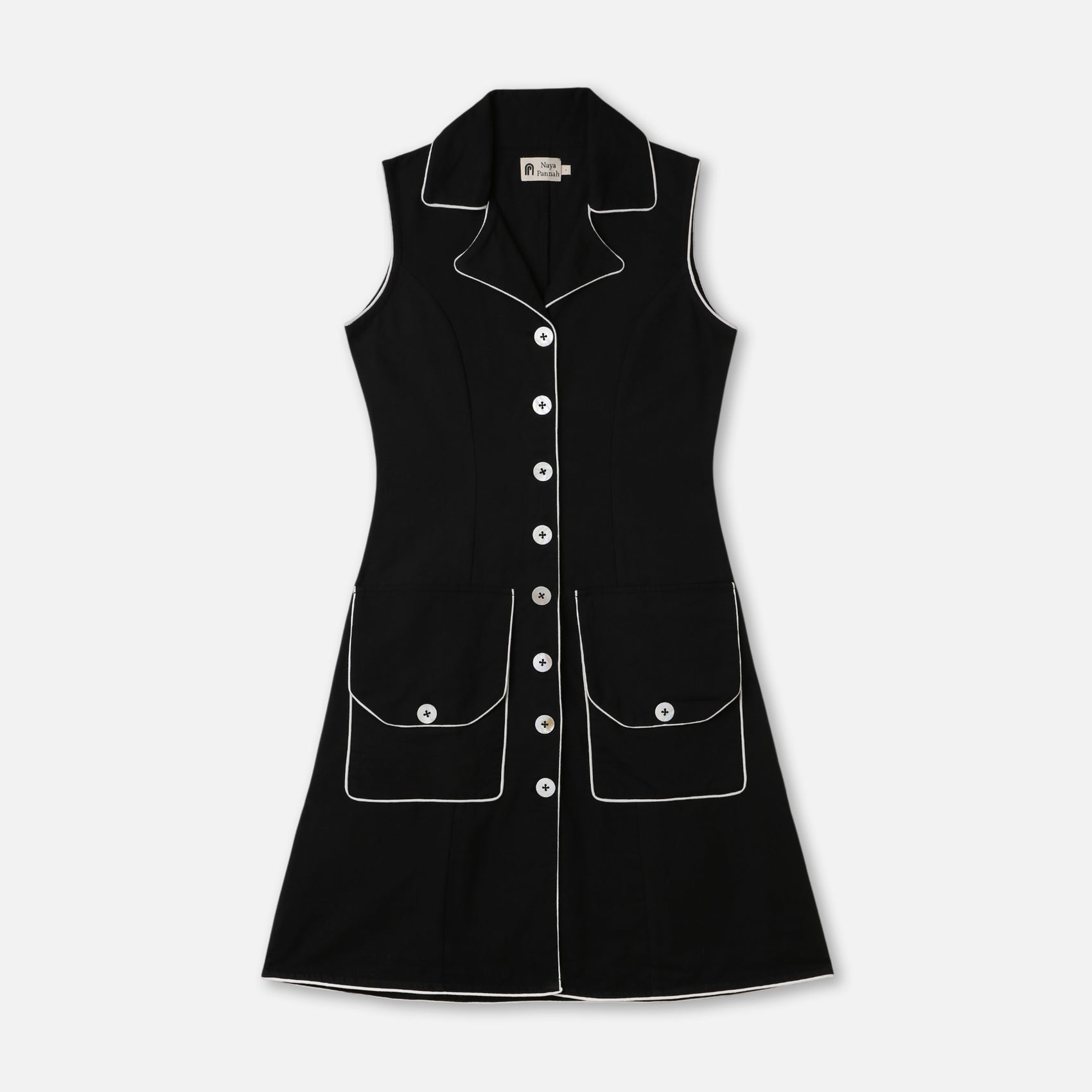 Buttoned Midi Dress