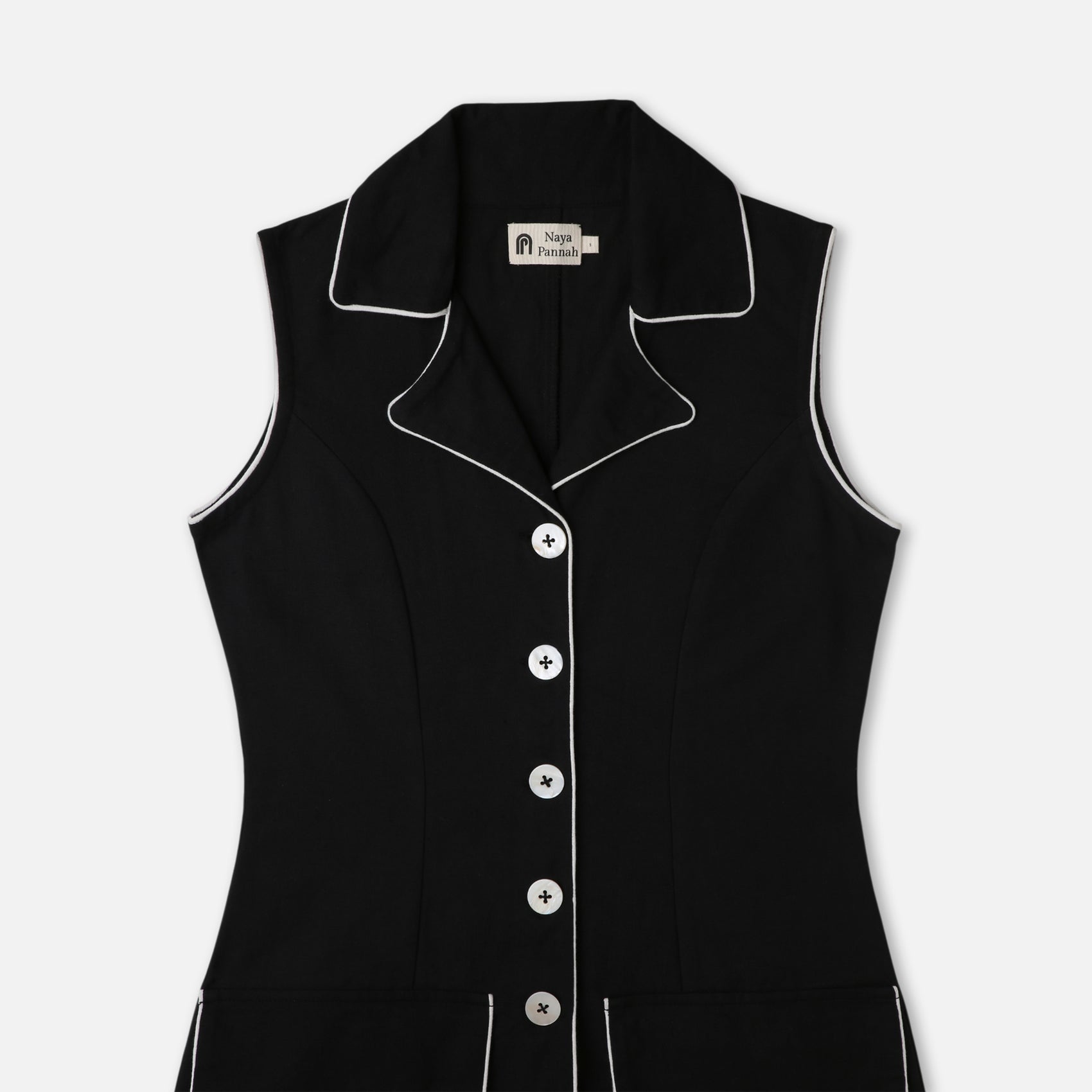Buttoned Midi Dress
