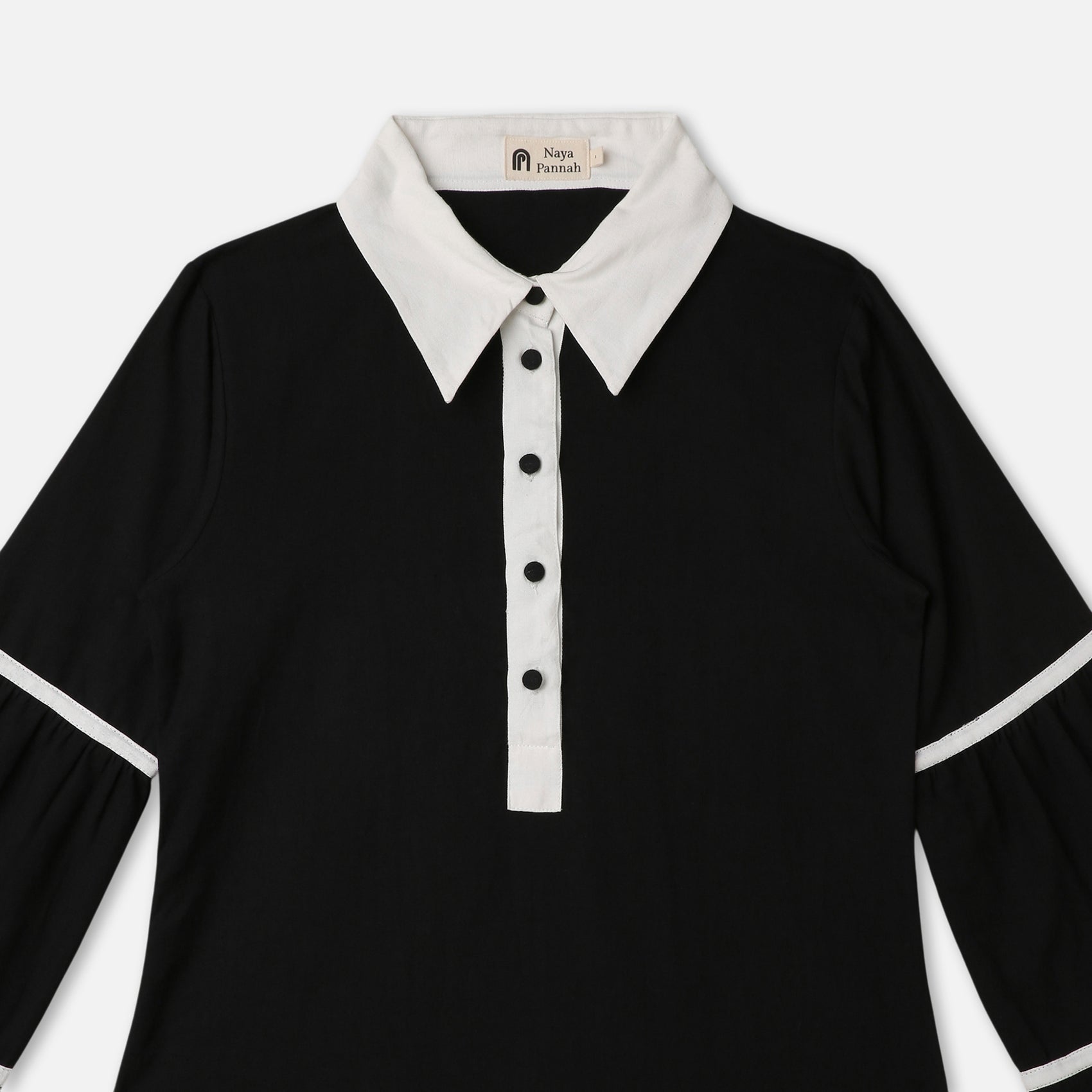 COLLARED MIDI DRESS