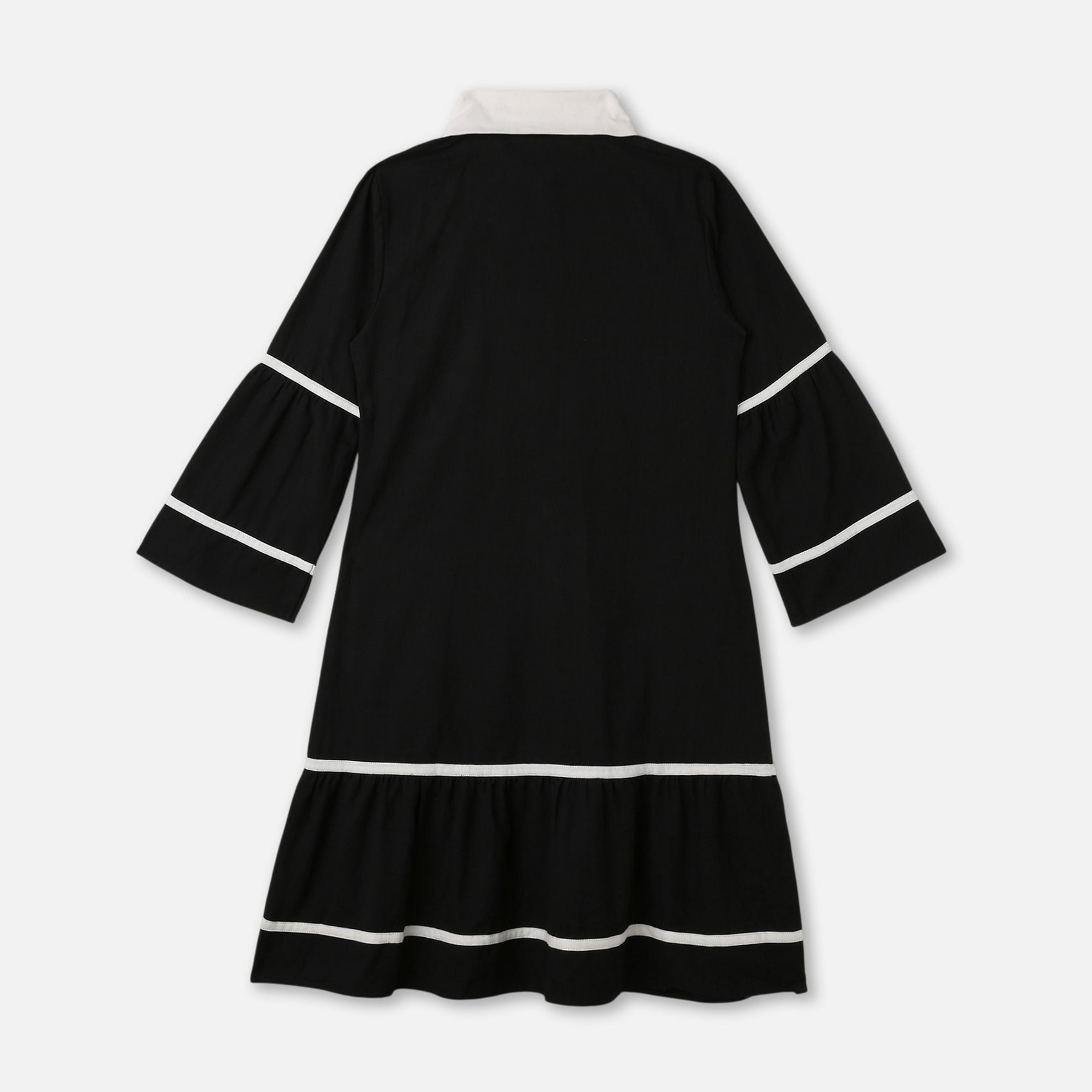 COLLARED MIDI DRESS