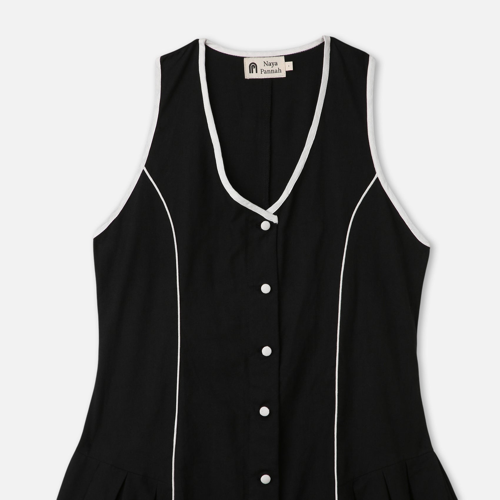 Contrast Piping Tennis Mini Dress