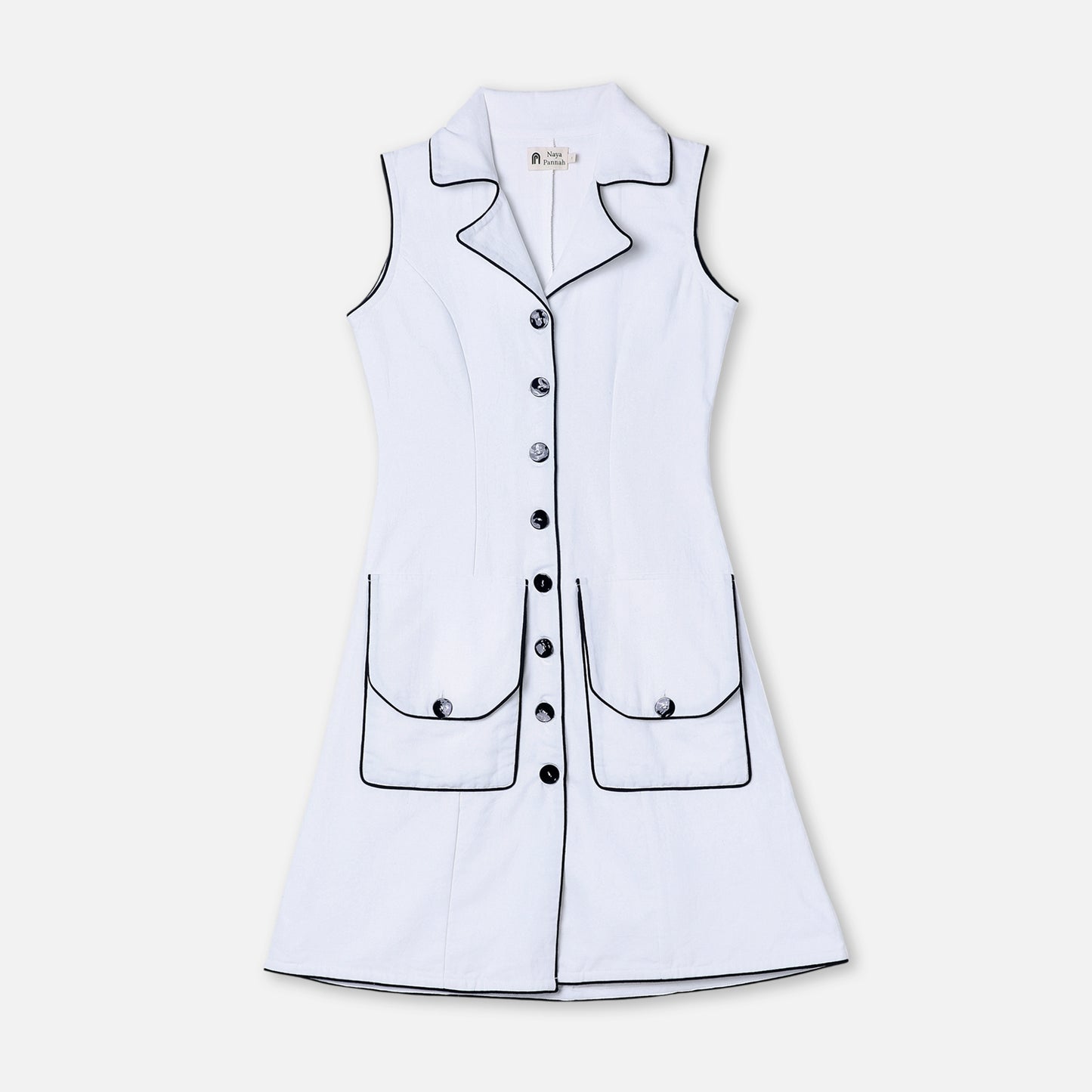 Utility Trim Midi Dress