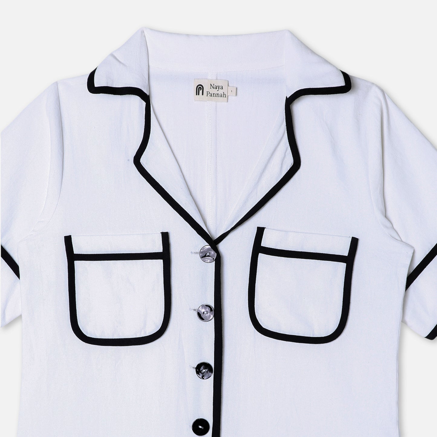 GRAPHIC TRIM UTILITY JUMPSUIT