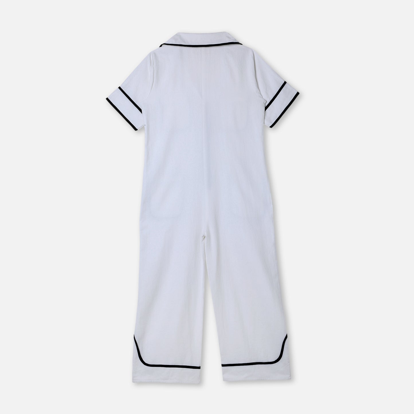 GRAPHIC TRIM UTILITY JUMPSUIT