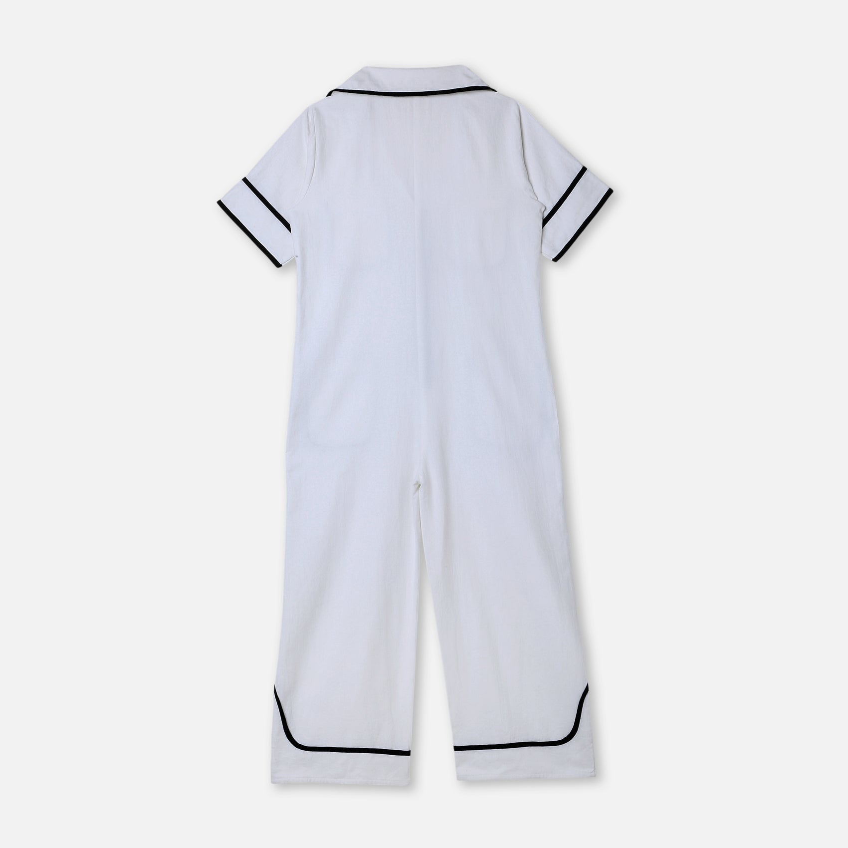 GRAPHIC TRIM UTILITY JUMPSUIT