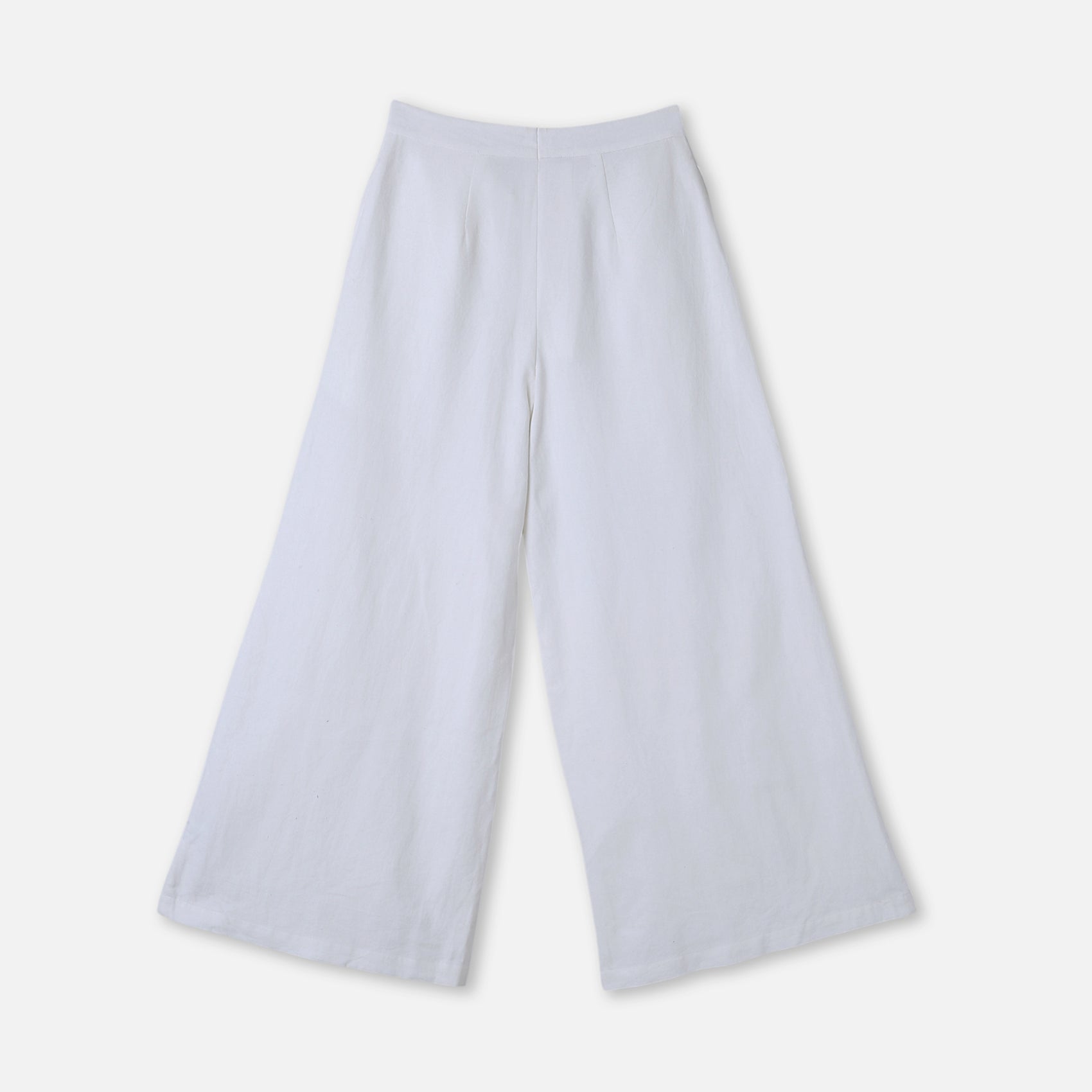 Triple-Pleat Wide-Leg Trouser