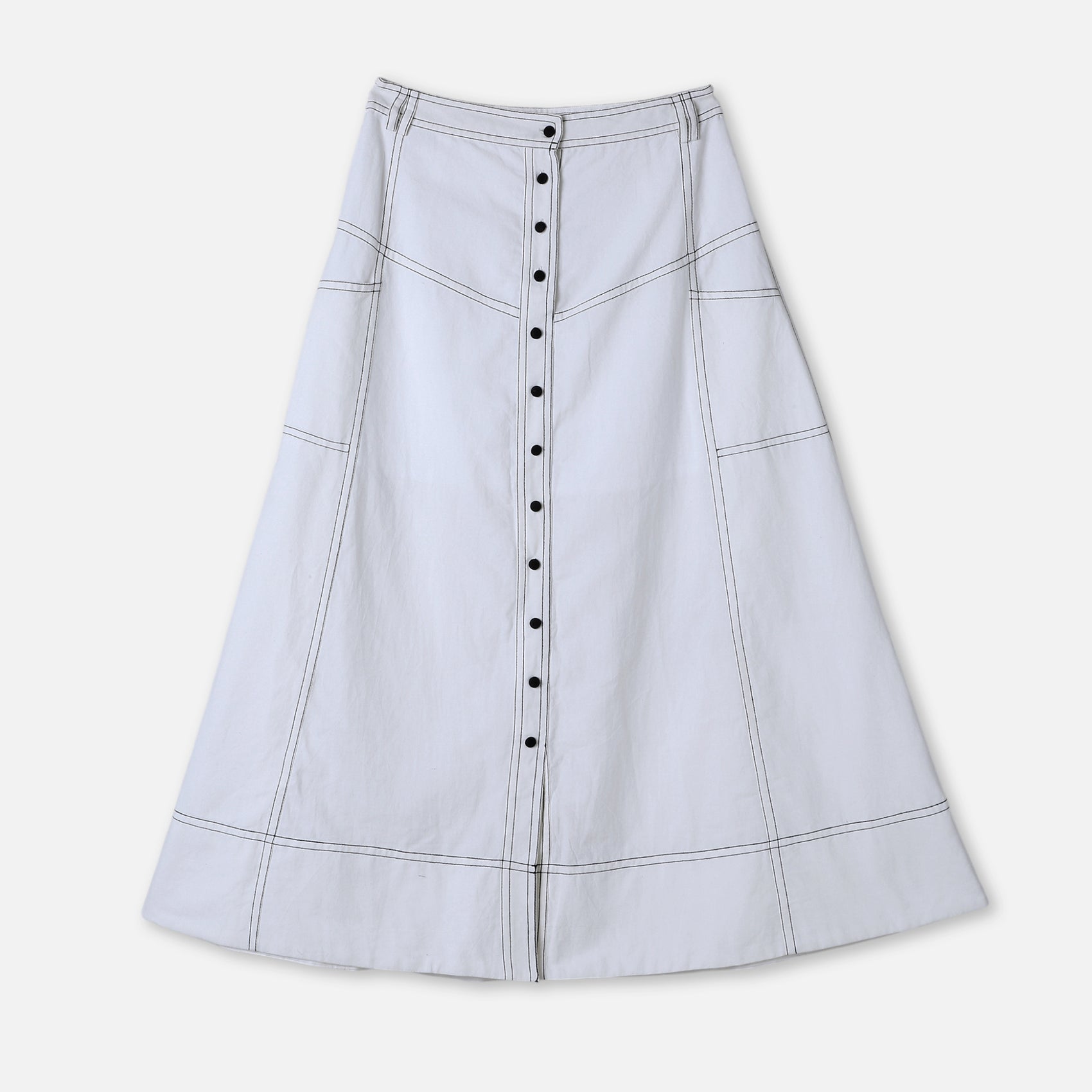 Linear Flow Maxi Skirt
