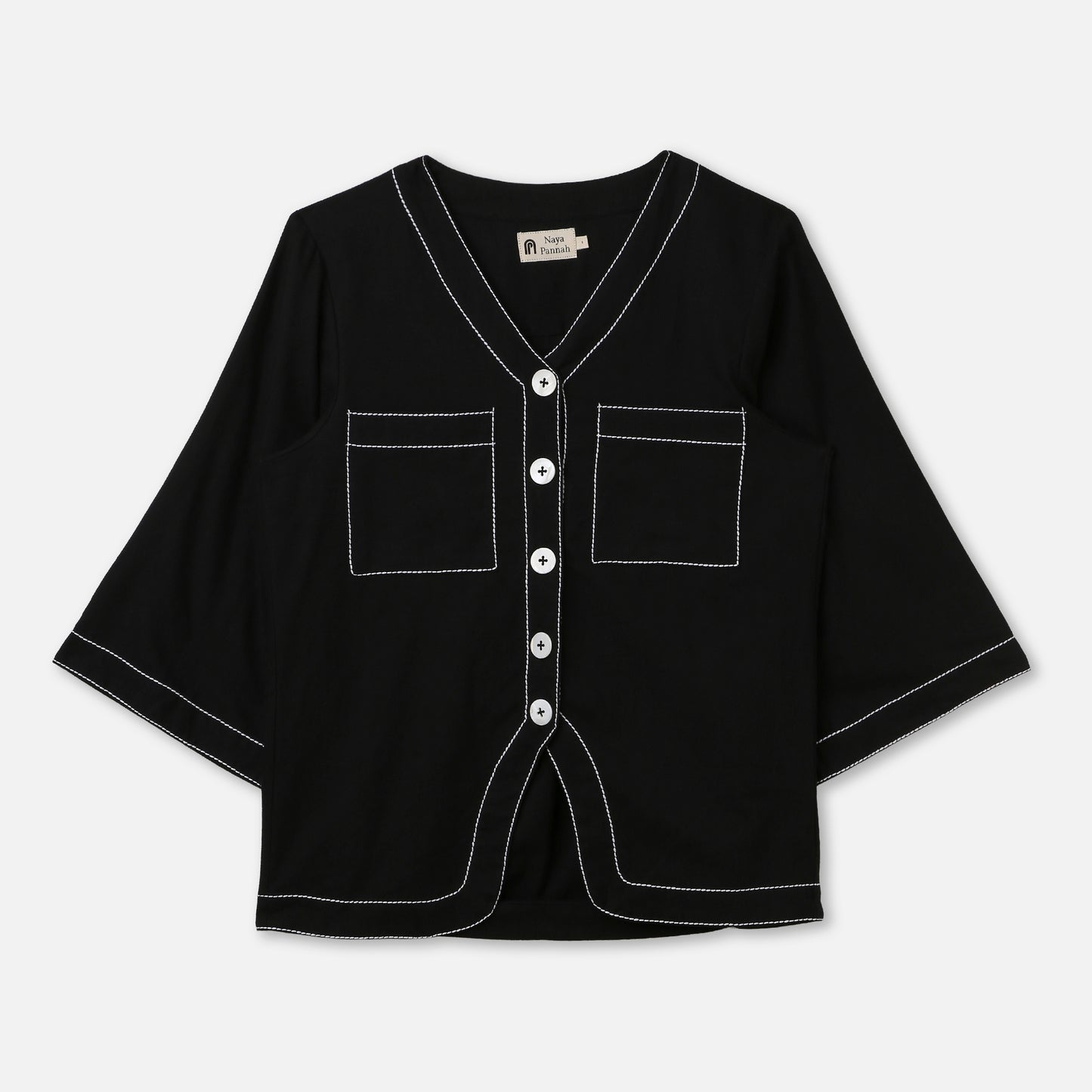 V-Neck Stitch Shirt
