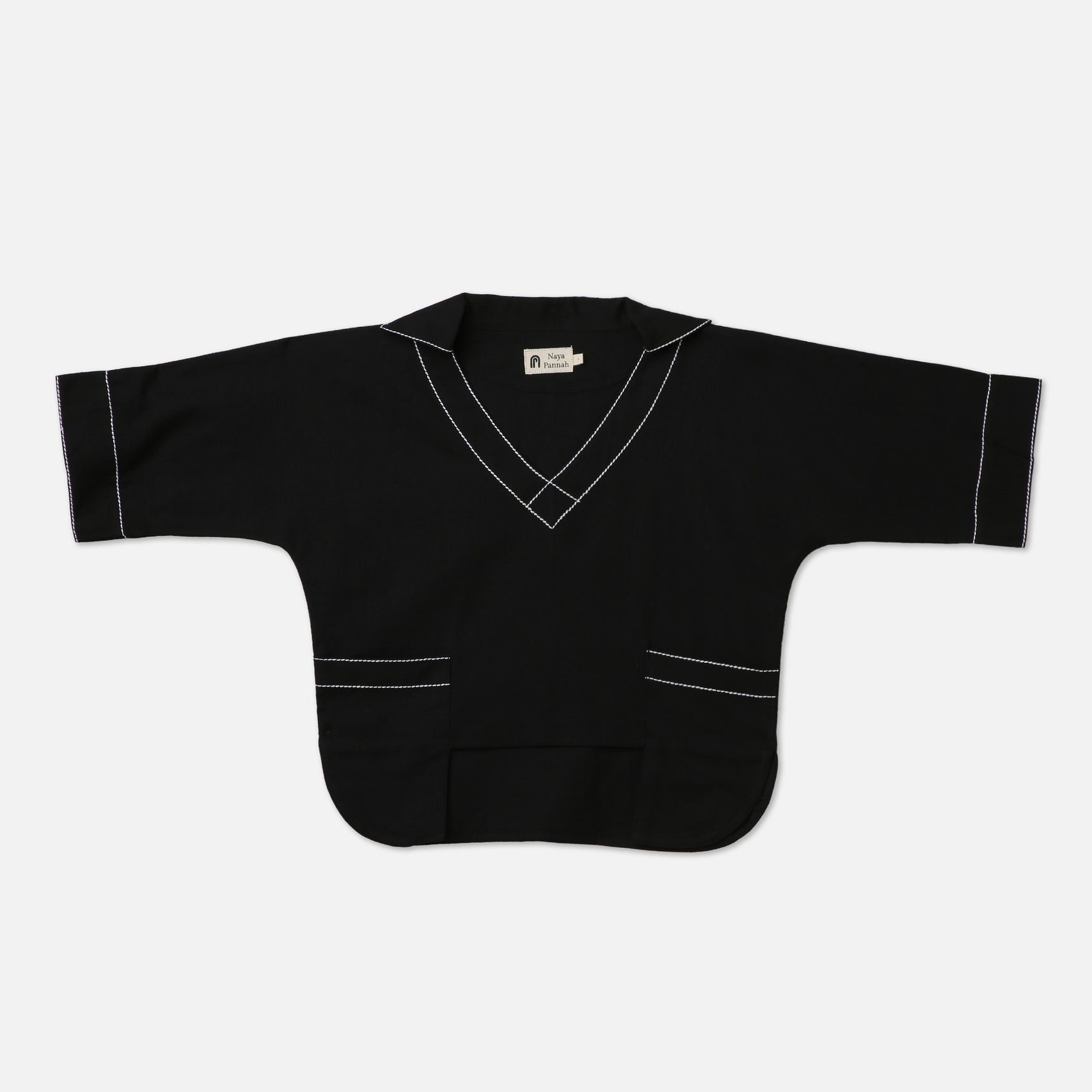 Box Pocket Contrast Tee