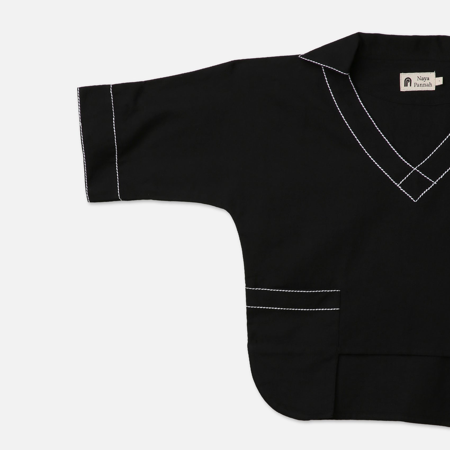 Box Pocket Contrast Tee