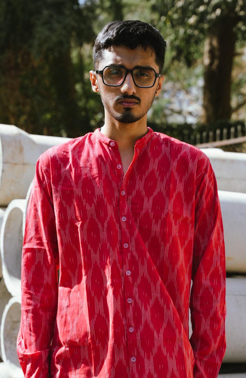 Rooftop Kites Relaxed Fit Shirt - Pochampally Ikat